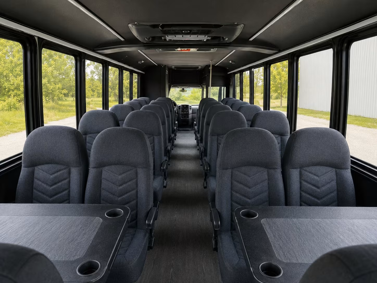 18 passenger minibus interior