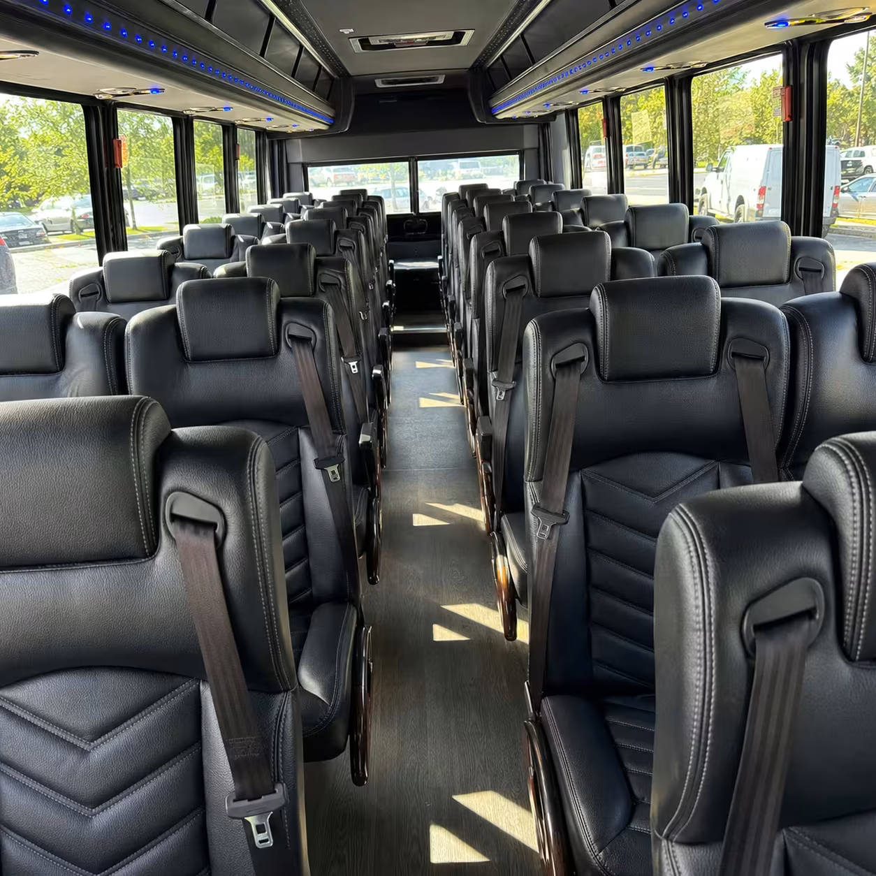 25 passenger minibus interior
