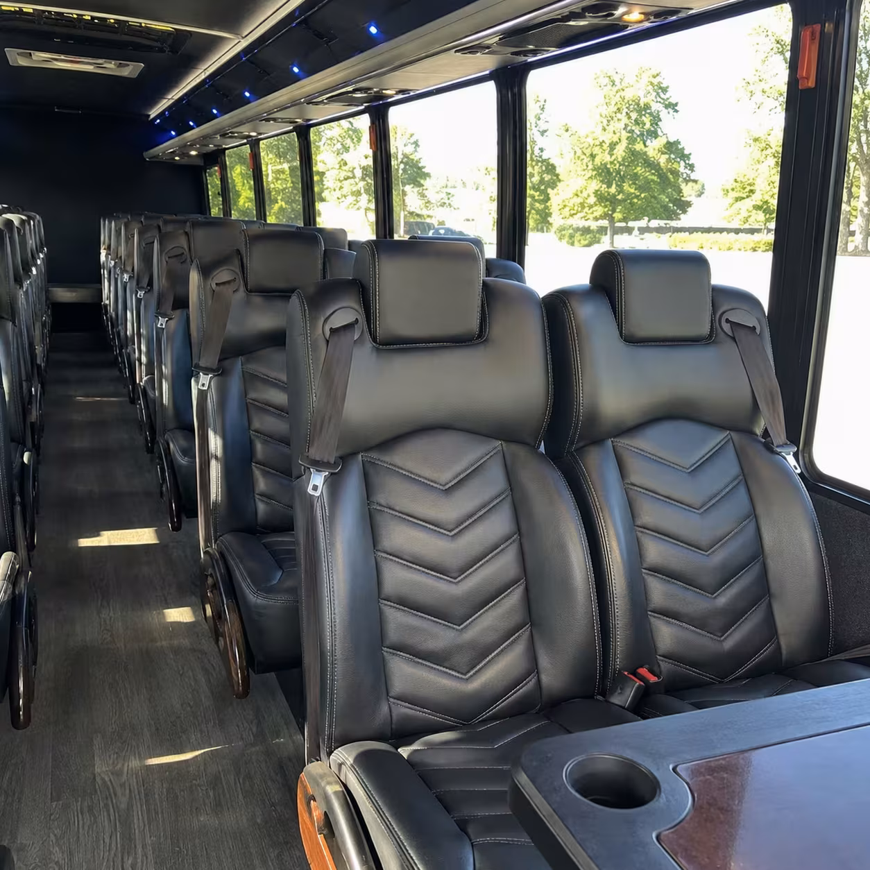 28 passenger minibus inside