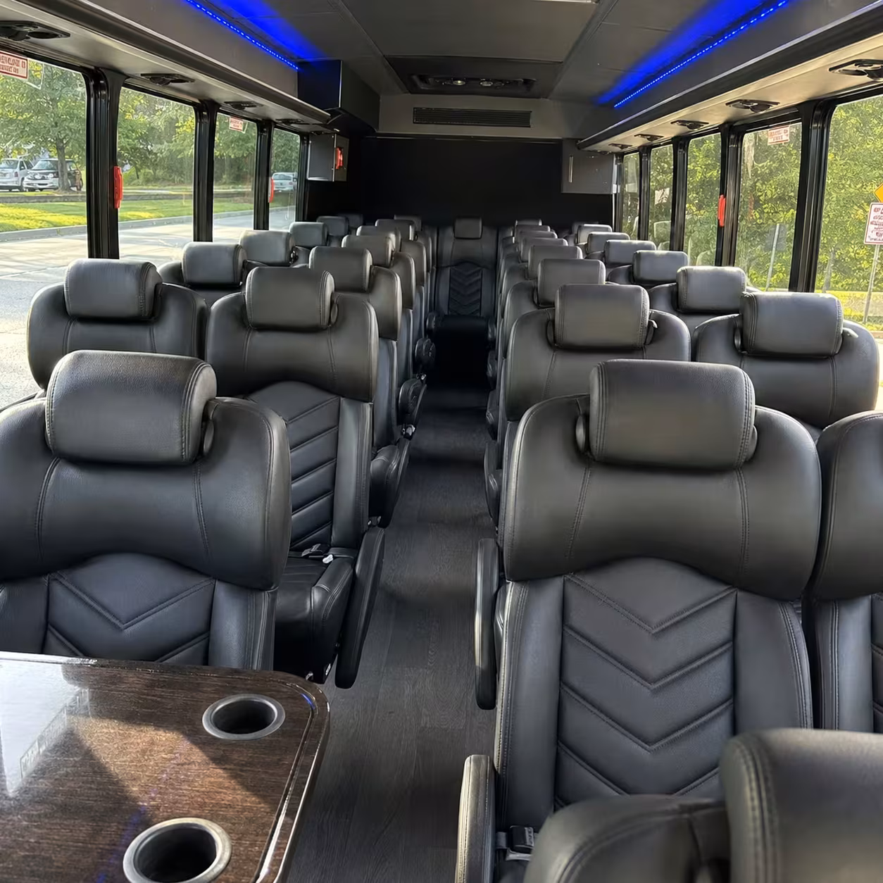 35 passenger minibus inside